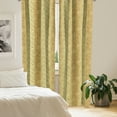 thumbnail image 3 of Ambesonne Mandala Window Curtains, Flourishing Paisley Print, Each 28" W x 84" L, Pale Yellow Yellow, 3 of 5