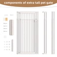 thumbnail image 4 of YUFU 47"-87" Extra Tall Pet Gate Metal Safety Gates 27.5"-37" Adjustable Width Adjustable Height For Cats Pressure Mounted, 4 of 10