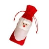 Santa Claus Wine Bottle Cover Wedding Xmas Birthday Party Gift Wrapper Bag