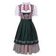 thumbnail image 1 of Vestido tradicional alemán a cuadros de alta calidad, traje Dirndl de Oktoberfest, traje para mujeres adultas, fiesta de lujo de Halloween, 1 of 5