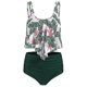 thumbnail image 1 of Conjunto de bikini tankini con volantes para mujer Traje de baño de cintura alta Traje de baño Traje de baño de playa, 1 of 3