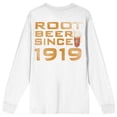 thumbnail image 2 of A&W Root Beer Float Crew Neck Long Sleeve White Adult Tee
-Small, 2 of 7