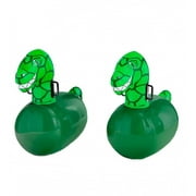 HearthSong Inflatable Hop 'n Go Ride-On Dinosaur Bouncy Toy, Set of Two