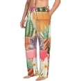 thumbnail image 2 of Easygdp Succulent And Cactus Men's Pajama Pant, Sleep Elastic Waistband Lounge Pants - X-Large, 2 of 9
