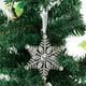 thumbnail image 1 of Adornos navideños, colgante de copo de nieve de metal para Navidad, decoración para árbol de Navidad, adornos navideños de copo de nieve con diamantes de imitación, colgante de copo de nieve de metal, 1 of 6
