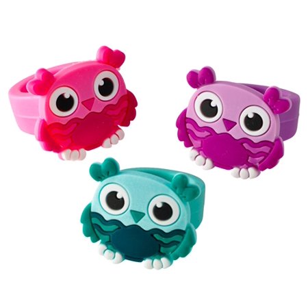 1 RUBBER OWL RINGS, Case of 864