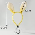 thumbnail image 5 of Easter Dog Headband – Bunny Rabbit Ears Costume, Hair Accessories for Photoshoots and Cosplay Parties, 5 of 8