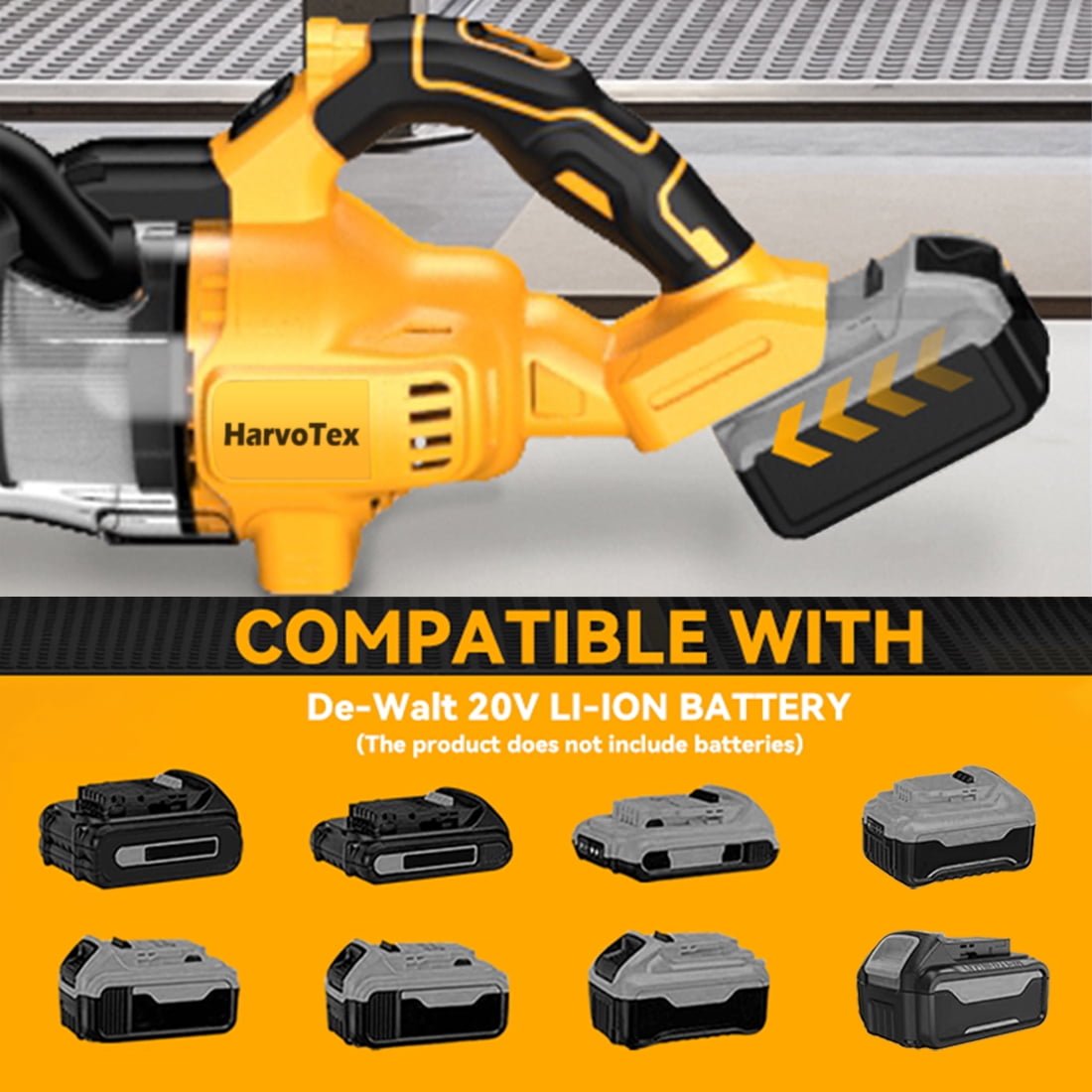 Cordless Vacuum Cleaner for Dewalt 20V Battery, 5-in-1 Handheld Vacuum Cleaner with LED Light and 500W Motor, Portable Vacuum for Car Floor Carpet