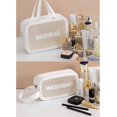 thumbnail image 5 of Neceser transparente para mujer, neceser de viaje para maquillaje, neceser impermeable (blanco), 5 of 5