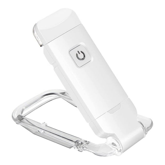 Book Reading Light USB Rechargeable Bookmark Light LED Clip on Book Lights Reading Lights for Books in Bed Small Book Light for Kids 2 Brightness Adjustable for Eye Protection White