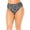 Island Zebra, variant on Women's Side Shirred High Waist Swim Brief