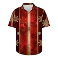 thumbnail image 5 of Elvqul Mens Button up Shirts Short Sleeve Cute Graphic Christmas Shirts for Men Trendy, 5 of 5