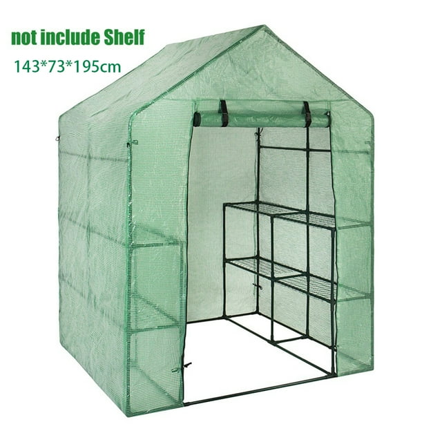 Serre de Jardin Portable en PVC Couverture Extérieure Mini Promenade en Serre