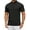 Black, variant on Men's Mock Neck T-Shirt Short Sleeve Casual Basic Tops Half Turtleneck Pullover Solid Tee
