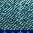 thumbnail image 4 of Alfombra de baño extra absorbente Alfombra de salida de ducha de microfibra de chenilla lavable a máquina 40 × 60 cm, gris azul, 4 of 5