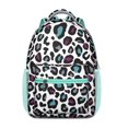 thumbnail image 1 of Everyday School Bag with Unique Leopard and Tropical Animal Print, Lightweight Student Backpack Featuring Fashionable Glitter Spots and Abstract Patterns, 1 of 6