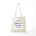 thumbnail image 5 of CafePress - Today Isn't Your Day Tote Bag - Unisex Canvas Tote Bag, Beige, 1-Piece, 5 of 6