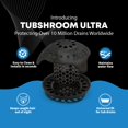 thumbnail image 4 of Protector de desagüe TubShroom Ultra de acero inoxidable negro mate, 4 of 7