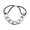 #867-silvery, variant on CREATITOY 1 Pc Bracelet-Style Hair Tie - Gold Silver Black Elastic, Cute Wrist Decor & Hair Accessory