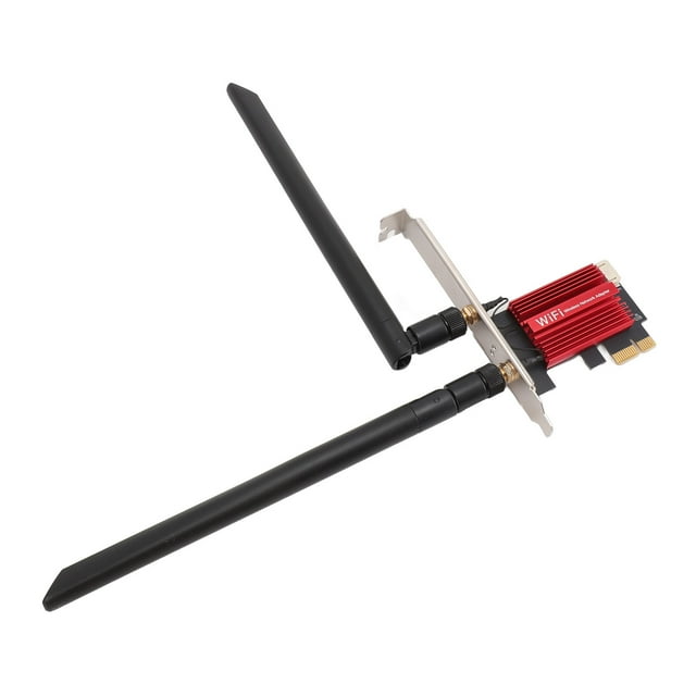 Adapter Card, 5374Mbps 5.3 2.4G 5G 6G RTL8852CE PCIe WiFi 6E Card for PC for Windows 10 11