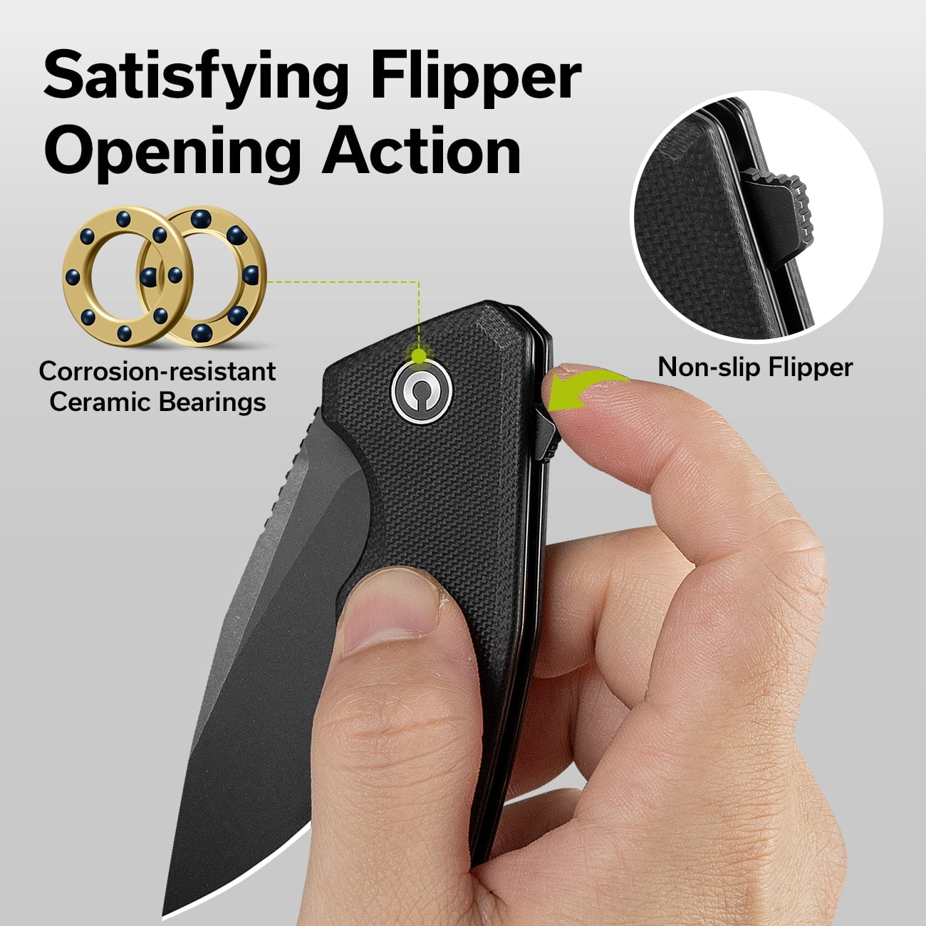CIVIVI Pocket Folding Knife Regulatron 2.98" Nitro-V Blade C23006-1