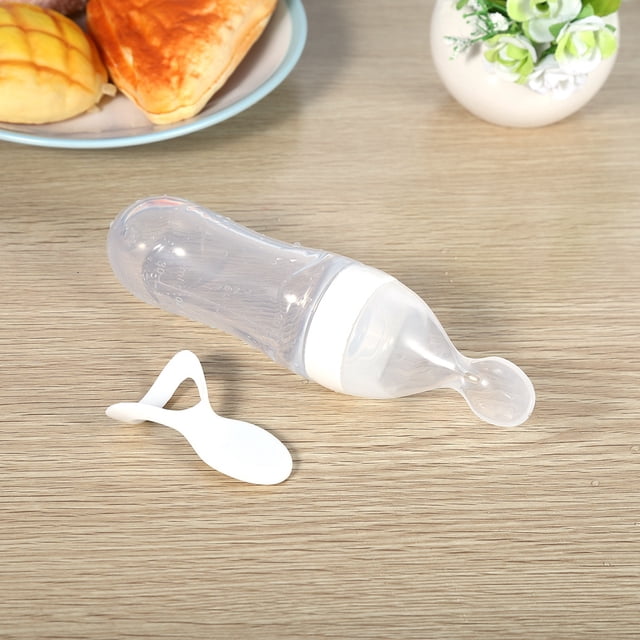 Biberón para bebé 1 unidad 90mL silicona cuchara de alimentación para niños pequeños ANGGREK Otros