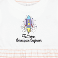 thumbnail image 4 of Inktastic Future Aerospace Engineer Rocket Girls Baby Dress, 4 of 5