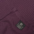 thumbnail image 5 of Superior Dobbyweave Knit Cotton Blanket, All Season Breathable Bed Blanket, King 90" x 108", Plum, 5 of 8