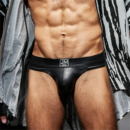 

Njoeus Men Underwear Boxer Brief Men S Underwear Sexy Sexy Passionate Hot Cracked Leather T-Shaped Sports Hip-Lifting And Protruding Men S Underwear Men S Underwear Funny