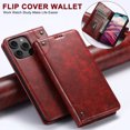 thumbnail image 4 of Dteck for iPhone 16 Pro Case Wallet, Shockproof Magnetic Kickstand Credit Card Holder Leather Folio Case Flip Stand Cover for iPhone 16 Pro, Red, 4 of 5