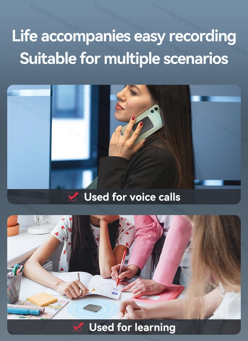 A1 Smart AI ChatGPT-4 intelligent Real-Time transcription Digital Voice Recorder Call Recording Meeting Class Lecture Minutes