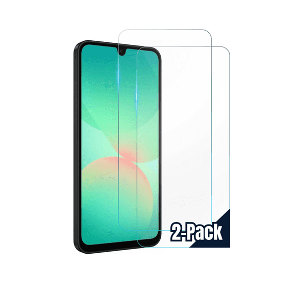 ENTRONIX 2-Pack of Screen Protector Compatible with Galaxy A26 , Clear Tempered Glass 9H Easy Installation