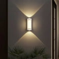 thumbnail image 4 of Waterproof Outdoor Wall Light - White Aluminum Alloy Exterior Sconce - 9.5x4.5x4cm - Warm Yellow LED Lighting - Damp Proof Decorative Lamp - 1PC, 4 of 6