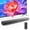 Black, variant on 2.0 CH Sound Bar for Smart TV - 60W Dual Full-Range Speakers Surround Sound System - 22" Powerful TV Speakers Sound Bar with Bluetooth 5.3 for Home Theater Audio PC/Gaming/Projectors