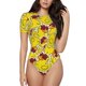 thumbnail image 1 of Fotbe Duck with Star Sunglasses Body de Mujer con Cuello Redondo y Mangas Cortas, Sin Mangas Ajustado, Suave, Cómodo y Básico-Small, 1 of 7