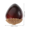 thumbnail image 2 of 20 unidades de castañas artificiales para decoración de alimentos, modelo de castaña para exhibición en cocina, frutos secos., 2 of 7