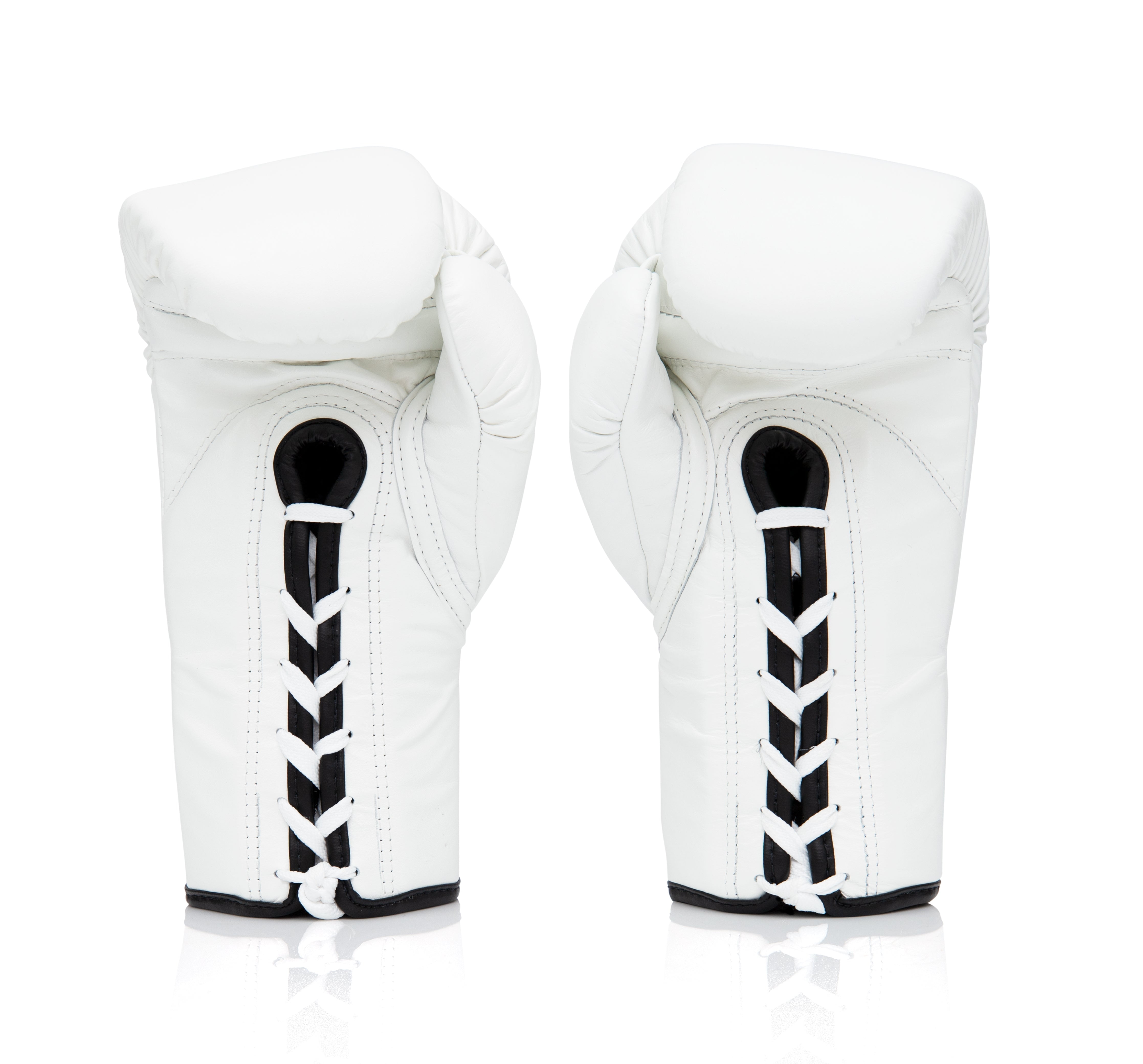 Fairtex BGL6 Pro Leather Laced Competition Gloves Locked Thumb for Muay  Thai and Boxing