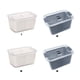 thumbnail image 3 of Toystoory Contenedores de almacenamiento elegantes y duraderos para cocina moderna y duradera, caja de almacenamiento de plástico multifuncional Organizadores de utensilios de cocina blanco L, 3 of 6