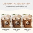 thumbnail image 5 of Fnova End Table Farmhouse Square Side Table with Storage, Wooden Sofa Table with Central Hollow Design, Modern Bedside Table, Easy Assembly, for Living Room, Bedroom, Nightstand, 5 of 14