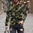 thumbnail image 2 of DDAPJ pyju Long Sleeve T-Shirts for Men Camouflage Graphic Tees Big and Tall Camo T Shirts Lightweight Casual Hiking Shirt Workout Athletic Tactical Tee Tops Army Green XXXXXL, 2 of 6