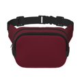 thumbnail image 1 of Disketp Maroon Riñonera de Doble Capa, Bolsa de Cintura Ajustable para Viajes, Correr y Senderismo, Riñonera Ligera para Hombre y Mujer, 1 of 9