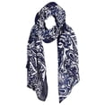 thumbnail image 2 of Lightweight Damask Paisley Scarves Summer Shawls Sheer Wraps, 2 of 2