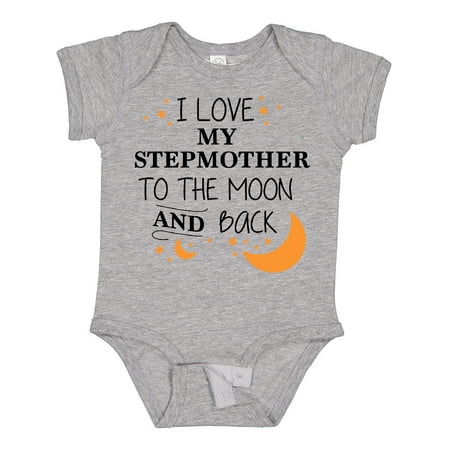 

Inktastic I Love My Stepmother To The Moon and Back Boys or Girls Baby Bodysuit