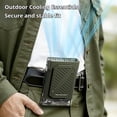 thumbnail image 5 of 199 Speed Waist Hanging Fan 3600mAh with Digital Display USB Rechargeable Portable Wearable Mini Fan for Camping Hiking Travel by PALIFEUR, 5 of 10