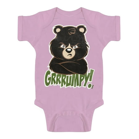 

Toddlers Grrrumpy Bear Bodysuit - Pink - 12 Months