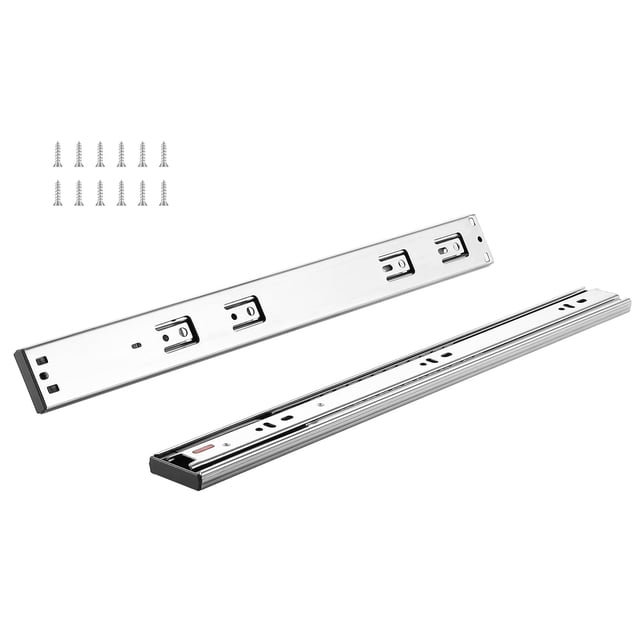 Diapositivas VEVOR para cajones, 18 pulgadas, cierre suave, muy resistentes, 10 pares