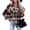 Coffee12, variant on Women's 2024 Plaid Jacket Long Sleeve Button Down Shirts Fashion Cardigan Button Coat Blouse Outwear Shirts Winter Coats