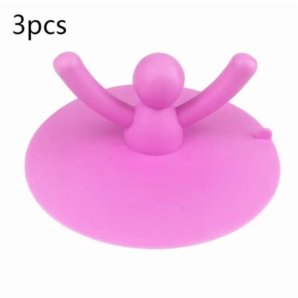 Paquete de 3 tapones for fregadero de cocina y baño, cubierta de drenaje de suelo de silicona, tapón de alcantarillado for lavabo, bañera, diseño antifugas