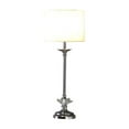 thumbnail image 4 of Ore International 25.5" In Buffet Crystal Floral Chrome Metal Table Lamp, 4 of 4
