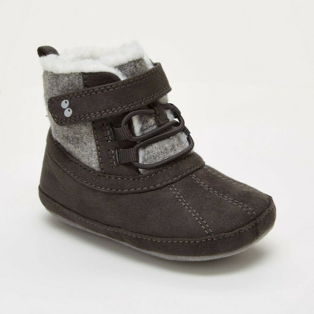 Stride Baby Boys' Surprize by Stride Rite Dean Mini Boots Gray